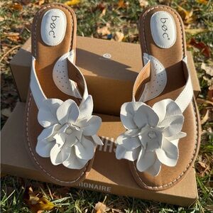 boc White Floral Women's Sandals